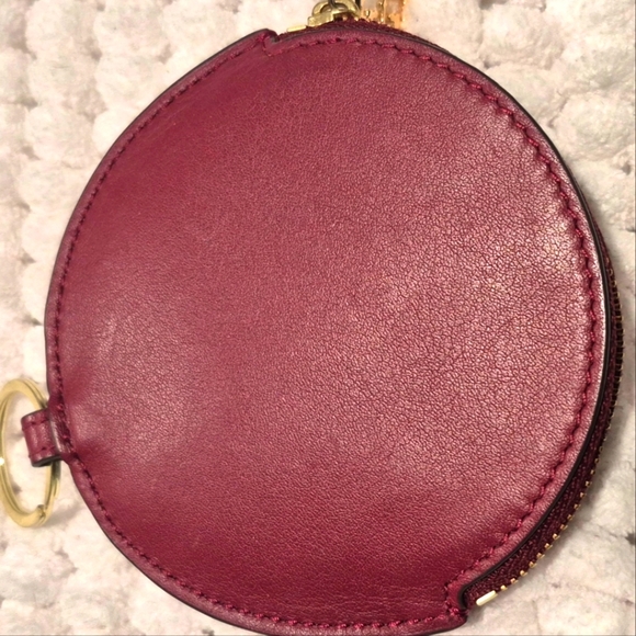 Vintage Tory Burch Burgundy Coin Purse - Picture 7 of 7